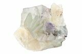 Purple Edge Fluorite Crystal Cluster - Qinglong Mine, China #205302-1